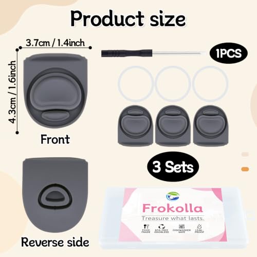 Replacement Seal Gasket Set for Owala FreeSip Water Bottles - 3 Stoppers & O-Rings