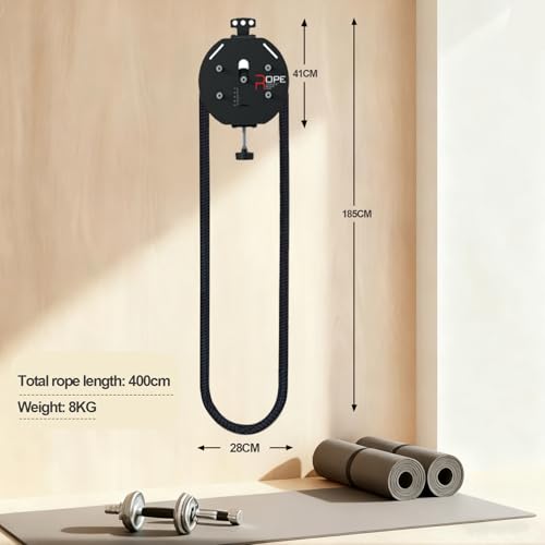 Endless Rope Trainer Pulley Cable System - Adjustable Resistance JG-PS07