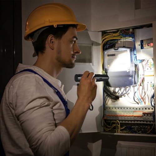 36 Pcs Mini Flashlights Bulk Bright Aluminum LED Handheld Torches with Lanyard Small LED Flashlights for Night Reading Emergency Hurricane Camping Hiking Halloween Party Favors(Black)