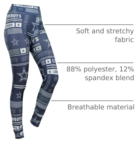 NFL Women's Full Length High Waist Leggings - Tennessee Titans Large