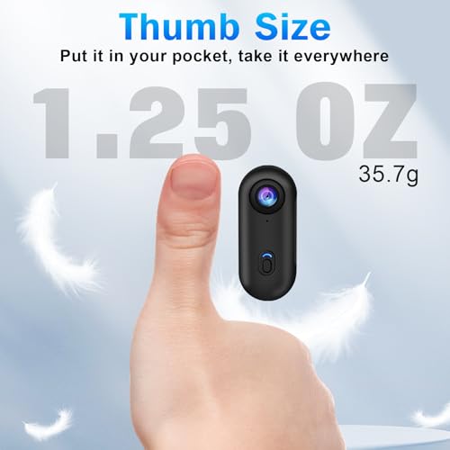 i3 4K Thumb Action Camera - Tiny Size, Waterproof, 64GB