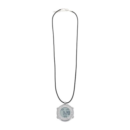 Hemobllo Digital Pocket Watch, Pocket Watch Necklace with Chain Neck Hanging Electric Neck Fitness Workout Timer White Necklace for Running Sport Travel