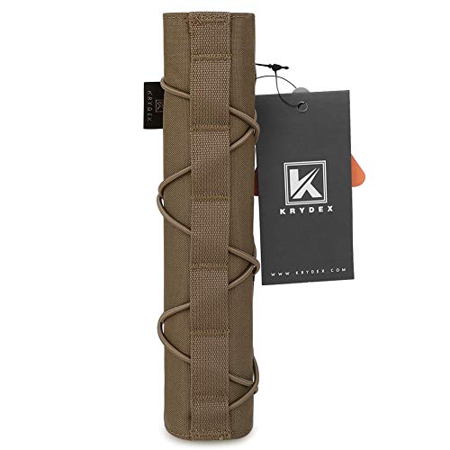 Tactical Airsoft Suppressor Cover - 8.66 Inch Nylon - CB