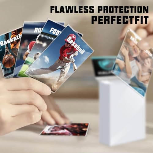 600 Count Trading Card Sleeves - Matte Clear Standard Size Protectors