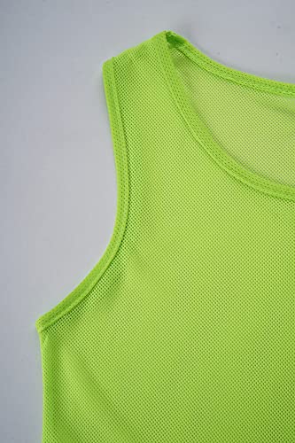 12 Pack Training Pinnies for Team Sports with Carry Bag