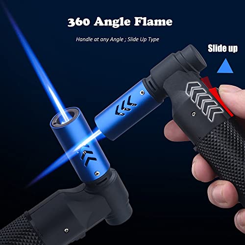 Butane Refillable Lighter with Piezo Ignition - Black