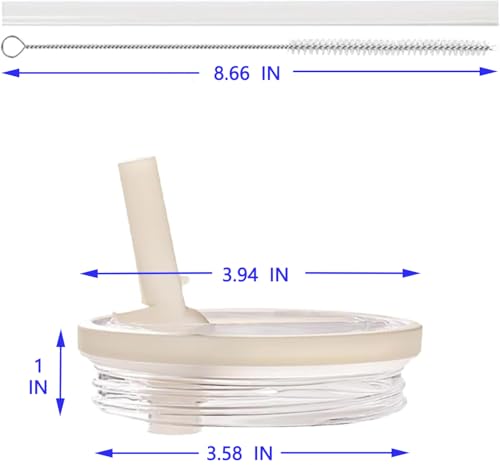 2 Pack Leak Proof Replacement Lids for 40 oz Tumblers with Straws