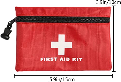Mini First Aid Bag - Empty Nylon Pouch, 5.9 x 3.9 Inch