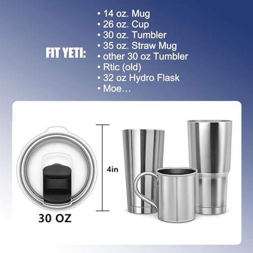 30oz Tumbler Lid Replacement - Magnetic Slider Lid 2P