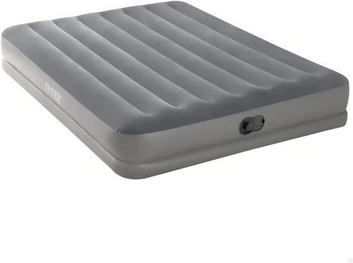 Intex Dura-Beam Prestige Air Mattress - Queen Size with Built-in USB Pump & 12in Height - 600lb Capacity