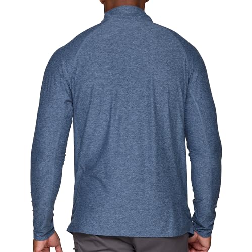 Michigan Wolverines Men's Collegiate Vapor 1/4 Zip Shirt - Navy Large