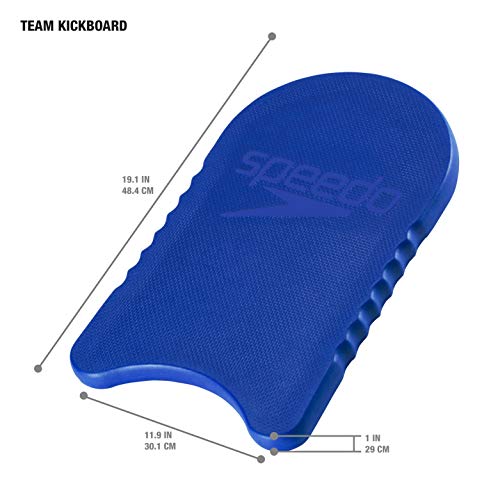 Speedo Unisex Adult Swim Kickboard Blue - Training Swim Aid for Adults