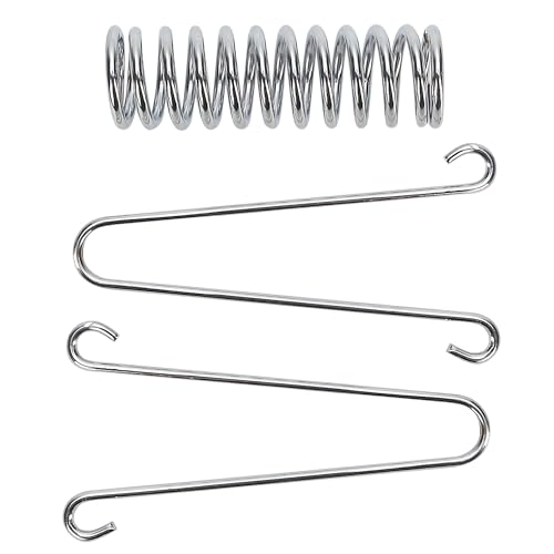 4-Pack Stainless Steel Tent Spring Buckles - Heavy Duty Hooks