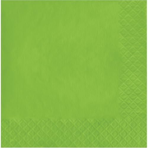 2-Ply Paper Lunch Napkins - Fresh Lime, 50 Count