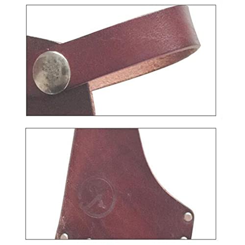 Leather Axe Head Cover with Belt Loops - Durable Cowhide Outdoor Tool Protector