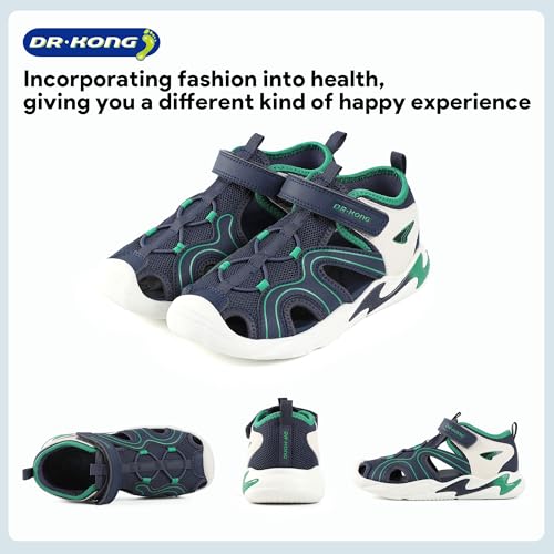 Kids Summer Sports Sandals for Boys & Girls, Lightweight Closed Toe Outdoor Shoes