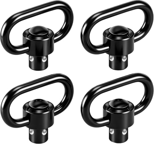 4-Pack Black QD Sling Swivels for Two Point & Traditional Use