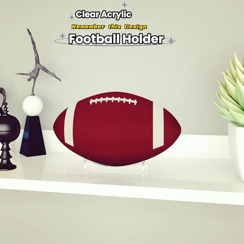 Acrylic Display Stand for Sports Balls - 2-Pack, 5.9x3.5x1.3 inch
