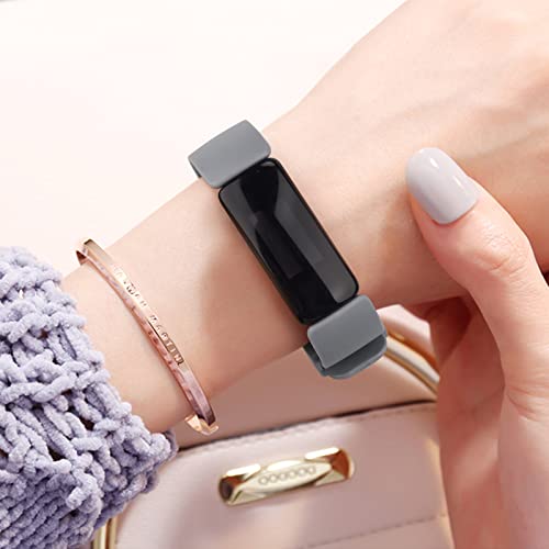 3 Pack Silicone Bands for Fitbit Inspire 2 & Ace 3 - Black, Navy Blue, Gray