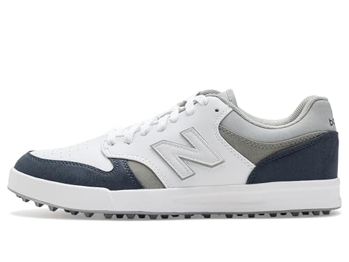 Men's Golf Spikeless Shoes - 10 Wide / White & Navy