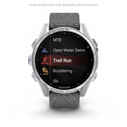 Garmin UltraFit 20mm Nylon Watch Strap, Gray