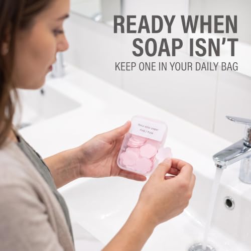 300pcs Portable Soap Sheets - Scented Travel Soap - Mix Colors