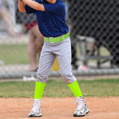 Youth Baseball Socks and Belt Combo Set - Fluorescent Green