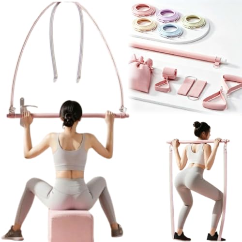 11-Piece Resistance Band Set with Pilates Bar - Home Gym Kit