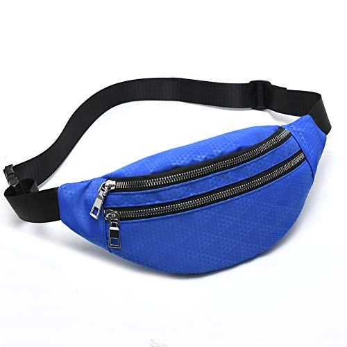 Water Resistant Waist Bag Fanny Pack for Travel & Sports - Blue