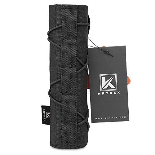 Tactical Airsoft Suppressor Cover - 7 Inch, Black
