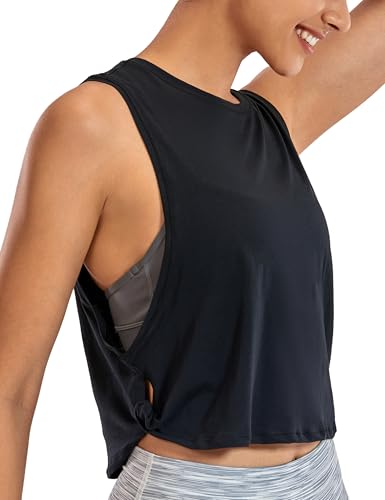 Pima Cotton Dropped Armhole Tank - Medium Black | Soft, Loose Fit