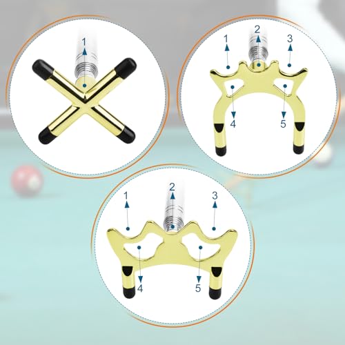 Retractable Billiard Cue Bridge Stick with 3 Detachable Heads - Pool Table Accessories