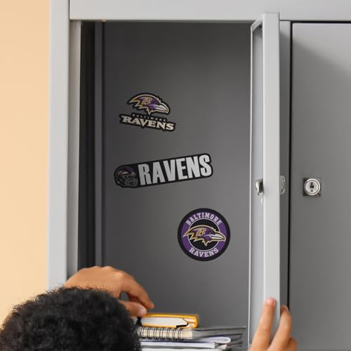 Baltimore Ravens Vinyl Decals - 3 Pack Weather-Resistant Stickers