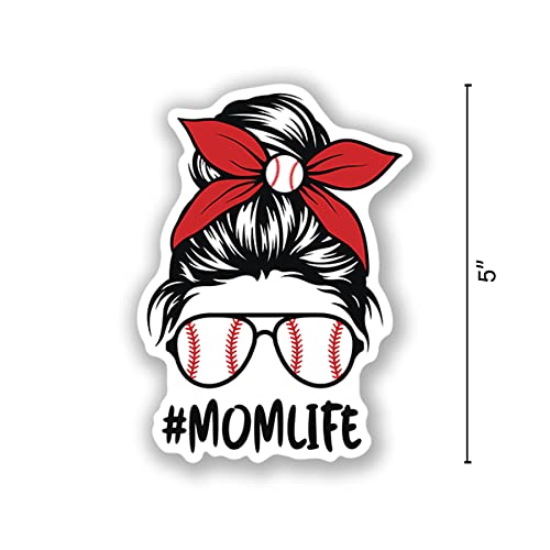 Baseball Mom Life Decals - American Flag Sunglasses - 2 Pack