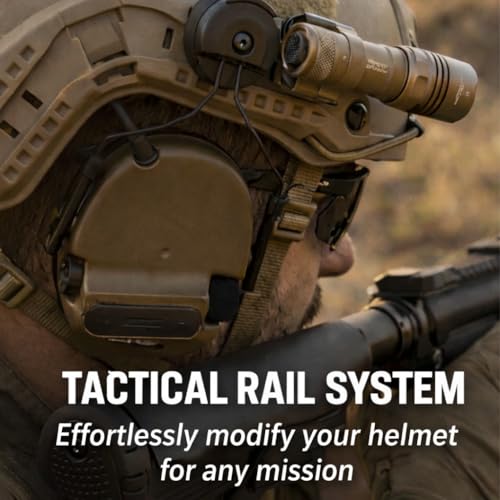 Tactical ARC Rail Kit for ACH MICH Helmets - Tan