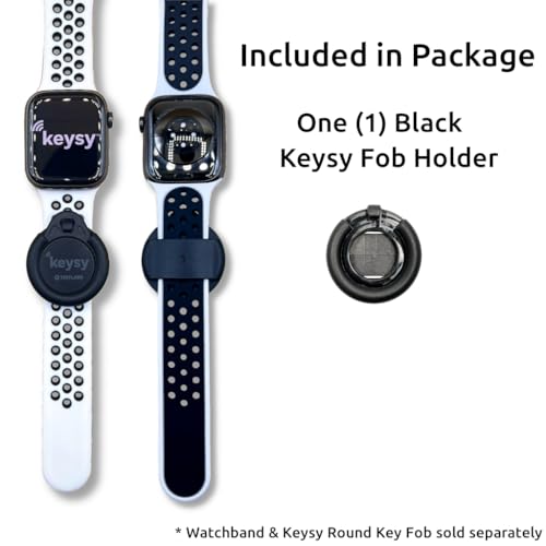 Keysy Key Fob Holder for Watch Band - RFID Compatible - Black