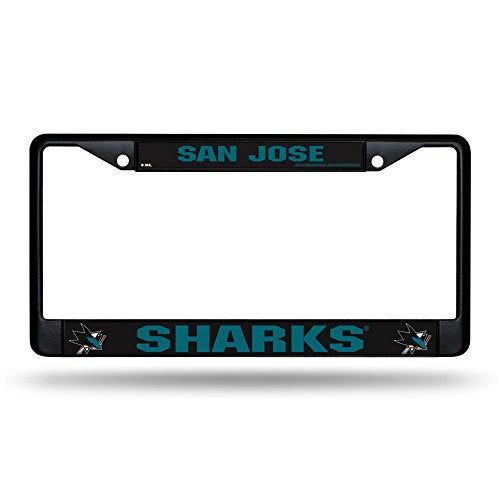 San Jose Sharks Chrome License Plate Frame - 6 x 12.25