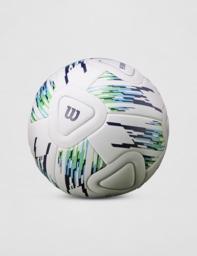 Wilson NCAA Vanquish Soccer Ball - Size 5, White/Blue/Green