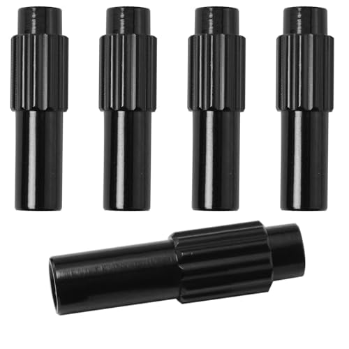 5 Bike Cable Adjusters - Inline Tension Adjuster Screws, Black