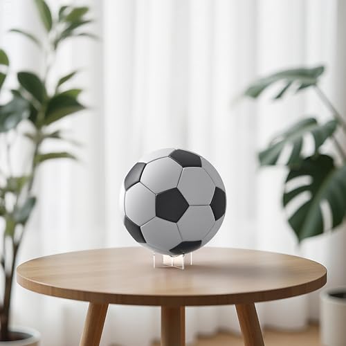 Acrylic Ball Display Holder Stand 3-Pack - Medium 3.54 x 1.3 inch