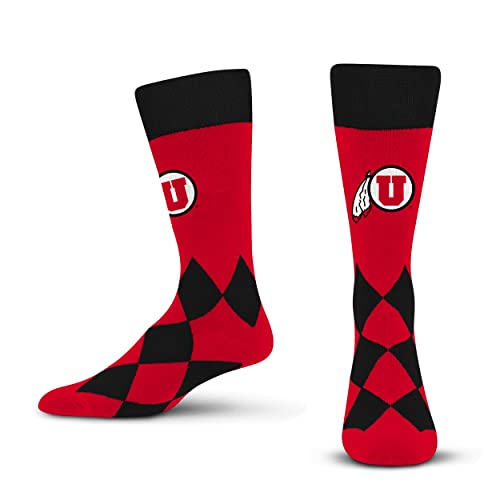 Utah Utes Big Diamond Crew Socks - Unisex Adult, One Size