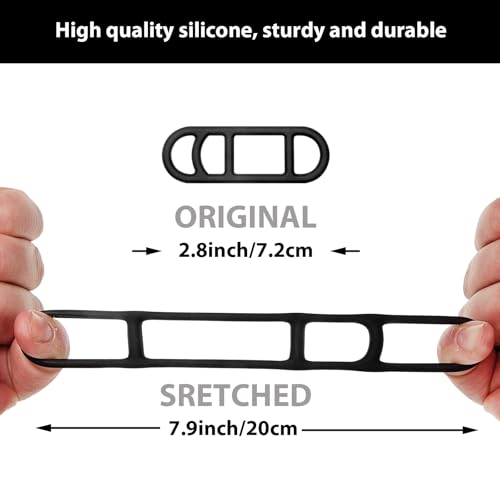 12 Pcs Silicone Bike Light Mount Straps - Durable and Easy to Use