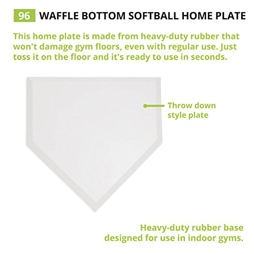 Heavy-Duty Rubber Home Plate - Waffle Bottom, Non-Slip Design
