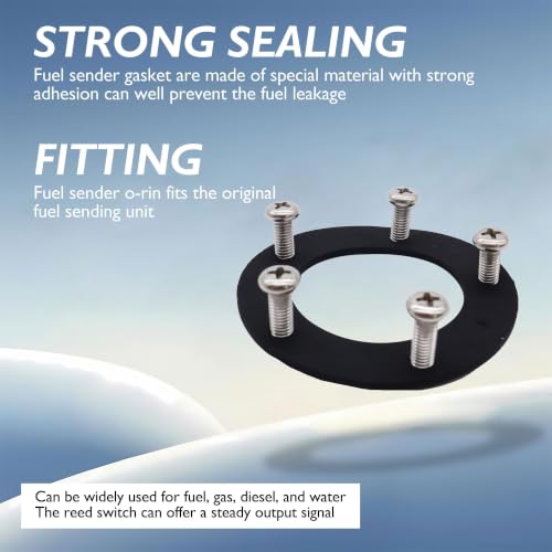 Fuel Sending Unit Gasket Kit - NBR with Stainless Steel Screws