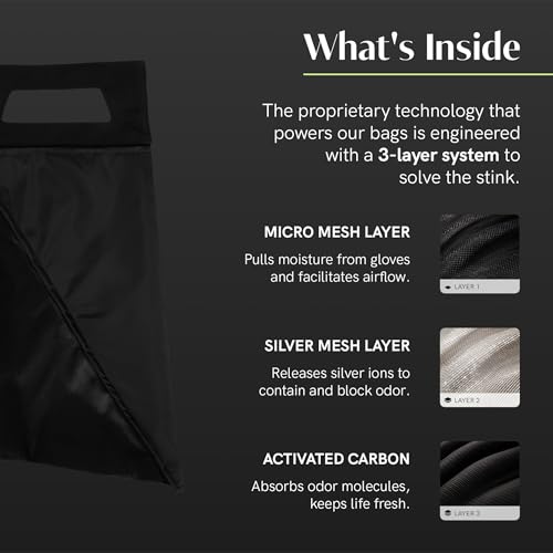 Salt Athletic Medium Smell-Proof Glove Bag with Odor Containment - Water-Resistant