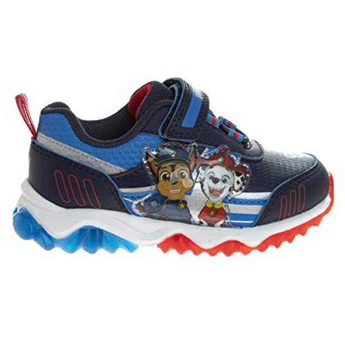 Nick Paw Patrol Toddler Boys Light Up Athletic LED Shoes Navy Blue 7