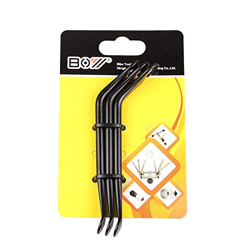 3-Piece Bicycle Tire Lever Set - Durable Carbon Steel Bike Repair Tool
