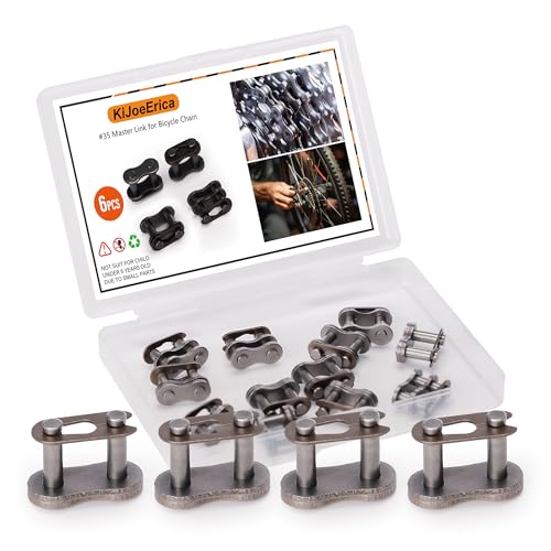 #35 Bike Chain Master Link Connectors - Carbon Steel - 6 Pack