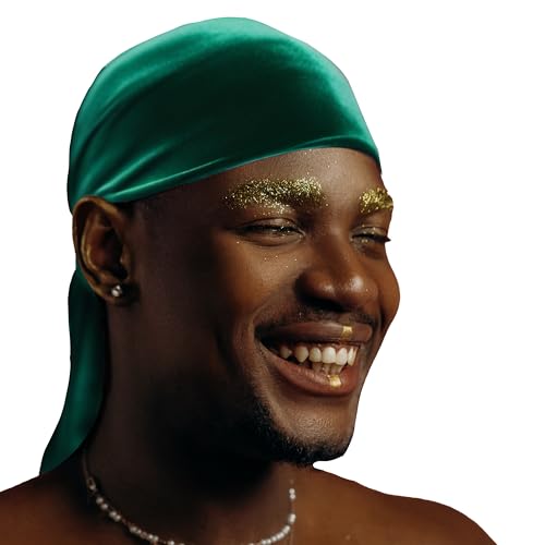 Velvet Durag for Men - Green, Enhanced Durability & Compression