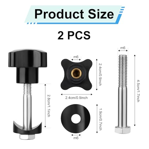 Universal Rollator Walker Replacement Knobs - 2 Sets